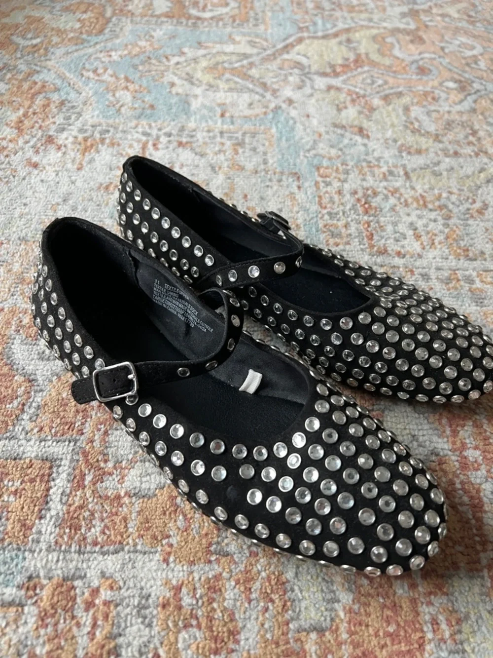 Black Studded Mary Janes - Picture 5 of 7